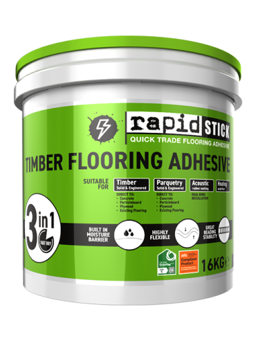 Rapid-Stick Timber Flooring Adhesive - 16KG
